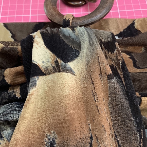 Fashion Bug Ladies Halter Top With Jewel Tie Neck size L - Picture 5 of 14